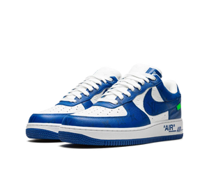 Tênis Nike Air Force 1 x Louis Vuitton 'By Virgil Abloh White Royal' Azul – foto 3
