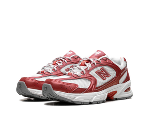 Tênis New Balance 530 Feminino 'Reflection Fire Cracker' Prata / Vermelho – par de frente