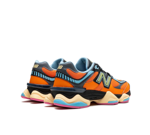 Tênis New Balance 9060 'Sun Glow' Laranja / Preto – foto 4