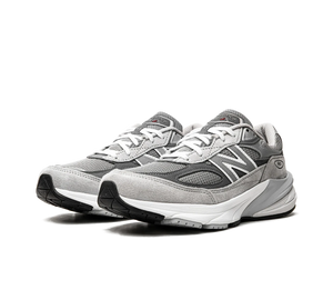Tênis New Balance 990v6 MiUSA 'Grey' Cinza – par de frente