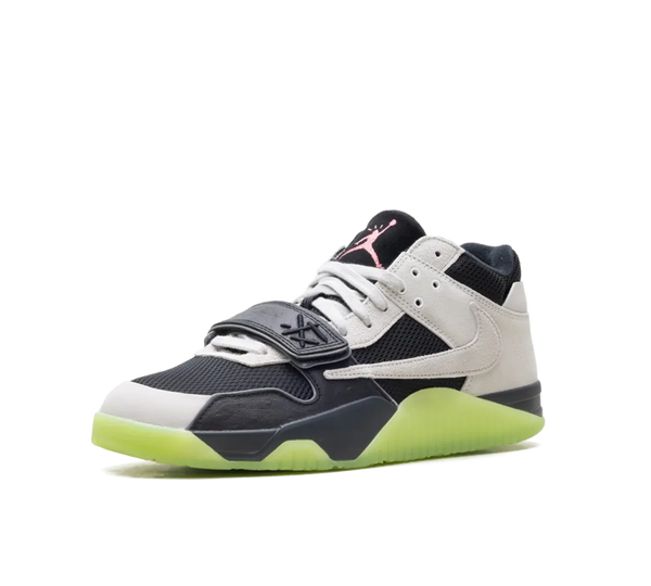 Tênis Air Jordan Jumpman Jack x Chase B x Travis Scott 'Black Night Silver Anthracite' Preto / Verde