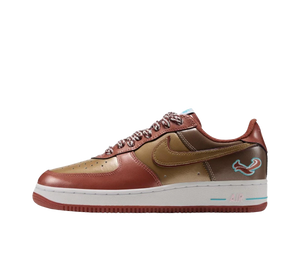 Tênis Nike Air Force 1 Low '01 x Nigo x J-Hope 'Burnt Sunrise' Marrom / Laranja – vista lateral