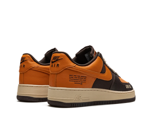 Tênis Nike Air Force 1 Low Gore-Tex 'Brown Orange' Marrom / Laranja – par, vista traseira