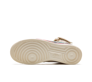 Tênis Nike Air Force 1 Mid x Louis Vuitton 'Graffiti' Bege / Verde – solado