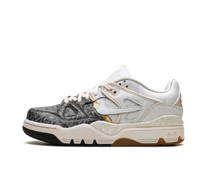 Tênis Nike Air Force 3 Low SP x NIGO Kintsugi 'Phantom Night Stadium' Branco / Preto – vista lateral