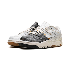 Tênis Nike Air Force 3 Low SP x NIGO Kintsugi 'Phantom Night Stadium' Branco / Preto – vista 3/4 frente