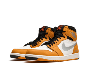 Tênis Nike Air Jordan 1 Element Gore-Tex 'Light Curry' Amarelo – par, vista frontal