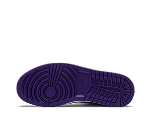 Tênis Nike Air Jordan 1 High Masculino 'Court Purple 2.0' Roxo / Branco – solado