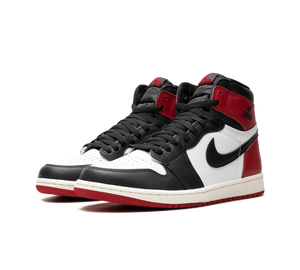 Tênis Nike Air Jordan 1 High OG Masculino 'Black Toe Reimagined' Preto / Branco – par, vista frontal