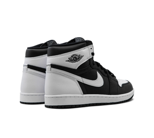Tênis Nike Air Jordan 1 High OG Masculino 'Reverse Panda' Preto / Branco – par de costas