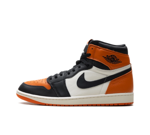 Tênis Nike Air Jordan 1 High OG Masculino 'Shattered Backboard' Preto / Laranja – vista lateral