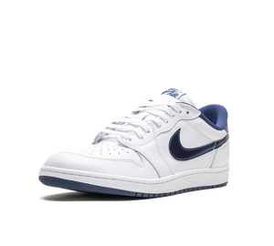 Tênis Nike Air Jordan 1 Low 85 'Metallic Navy' Branco / Azul – foto 2