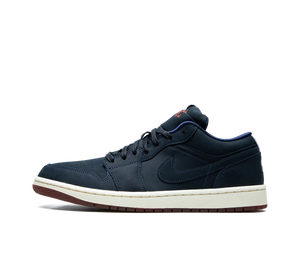 Tênis Nike Air Jordan 1 Low x Eastside Golf 'Out the Mud' Azul / Bege – vista lateral