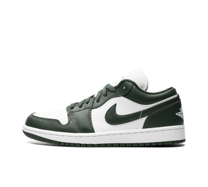 Tênis Nike Air Jordan 1 Low 'Galactic Jade' Verde / Branco – vista lateral