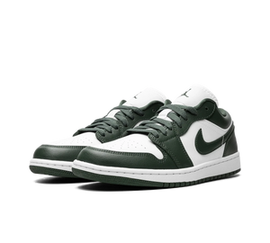 Tênis Nike Air Jordan 1 Low 'Galactic Jade' Verde / Branco – vista frontal