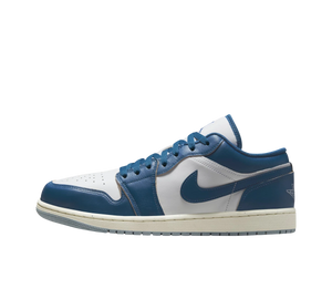 Tênis Nike Air Jordan 1 Low SE 'Industrial Blue' Azul / Branco – vista lateral
