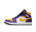 Image for Tênis Nike Air Jordan 1 Mid Masculino 'Lakers' Roxo / Dourado
