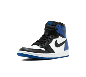 Tênis Nike Air Jordan 1 Retro High OG 'Fragment' Preto / Azul – vista 3/4 de frente