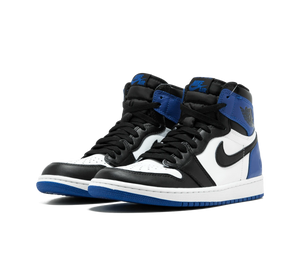 Tênis Nike Air Jordan 1 Retro High OG 'Fragment' Preto / Azul – par de frente