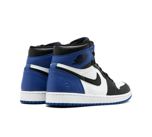 Tênis Nike Air Jordan 1 Retro High OG 'Fragment' Preto / Azul – par de costas