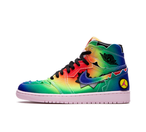 Tênis Nike Air Jordan 1 Retro High OG x J Balvin 'Colores Y Vibras' Colorido – vista lateral