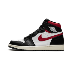 Tênis Nike Air Jordan 1 Retro High OG Masculino 'Gym Red' Preto / Vermelho – vista lateral