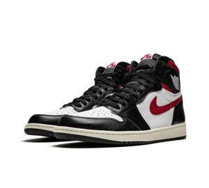 Tênis Nike Air Jordan 1 Retro High OG Masculino 'Gym Red' Preto / Vermelho – vista frontal do par