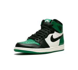 Tênis Nike Air Jordan 1 Retro High OG Masculino 'Pine Green' Preto / Verde – 3/4 de frente