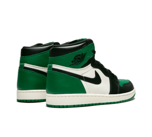 Tênis Nike Air Jordan 1 Retro High OG Masculino 'Pine Green' Preto / Verde – par visto de trás