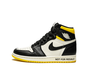 Tênis Nike Air Jordan 1 Retro High OG NRG Masculino 'Not For Resale' Preto / Amarelo – vista lateral