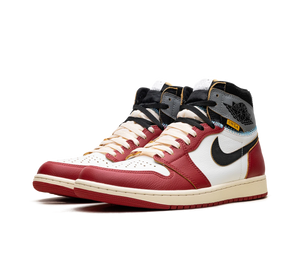 Tênis Nike Air Jordan 1 Retro High OG x Union LA Masculino 'I'm Back' Vermelho / Branco – par, vista frontal