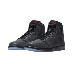 Tênis Nike Air Jordan 1 Retro High Zoom 'Fearless' Preto / Vermelho – par de frente