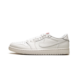 Tênis Nike Air Jordan 1 Retro Low OG Masculino 'Sail' Branco – vista lateral