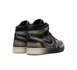 Tênis Nike Air Jordan 1 Zoom CMFT 2 Masculino 'Dia De Los Muertos' – par visto de costas