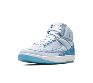 Tênis Nike Air Jordan 2 'J Balvin' Azul – vista 3/4 frente