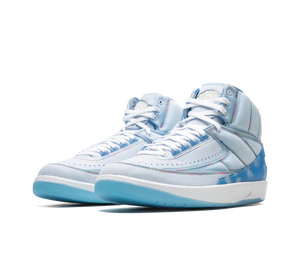 Tênis Nike Air Jordan 2 'J Balvin' Azul – par, vista frontal