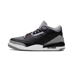 Tênis Nike Air Jordan 3 'Black Cement' Preto / Cinza – vista lateral