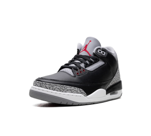 Tênis Nike Air Jordan 3 'Black Cement' Preto / Cinza – vista 3/4 frontal