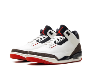 Tênis Nike Air Jordan 3 'World's Best Dad' Branco / Marrom – par, vista frontal