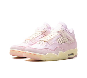 Tênis Nike Air Jordan 4 'Iced Carmine' Rosa / Creme – par, vista de frente