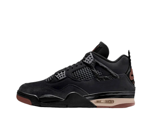 Tênis Nike Air Jordan 4 'London' Preto / Castanho Avermelhado – vista lateral