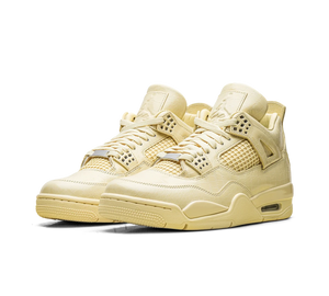 Tênis Nike Air Jordan 4 Retro x J Balvin 'Lemonade' Amarelo – par, vista frontal