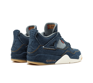 Tênis Nike Air Jordan 4 Retro NRG 'Levi's' Azul – par, vista traseira