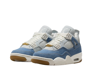 Tênis Nike Air Jordan 4 TEX 'Worn Blue Denim' Azul / Cinza – par visto de frente