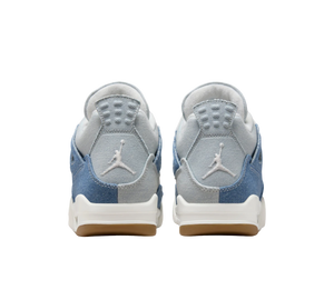 Tênis Nike Air Jordan 4 TEX 'Worn Blue Denim' Azul / Cinza – vista traseira