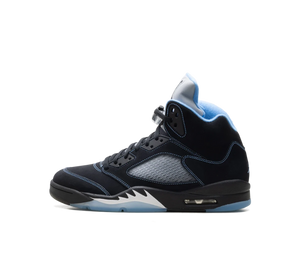 Tênis Nike Air Jordan 5 'Black University Blue (2026)' Preto / Azul Claro – vista lateral