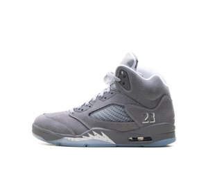 Tênis Nike Air Jordan 5 'Wolf Grey' Cinza – vista lateral