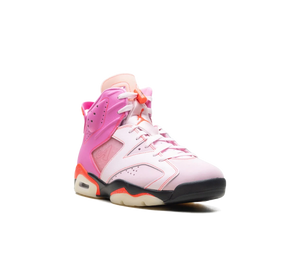 Tênis Nike Air Jordan 6 Retro x Awake NY 'Playful Pink' Rosa – vista 3/4 frente