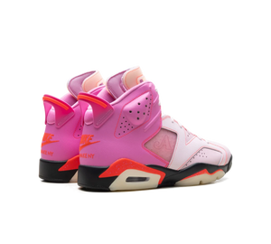 Tênis Nike Air Jordan 6 Retro x Awake NY 'Playful Pink' Rosa – par de costas
