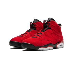 Tênis Nike Air Jordan 6 Retro 'Toro Bravo' Vermelho / Preto – par de frente